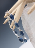 Blue Kyanite Bracelet in Sterling Silver